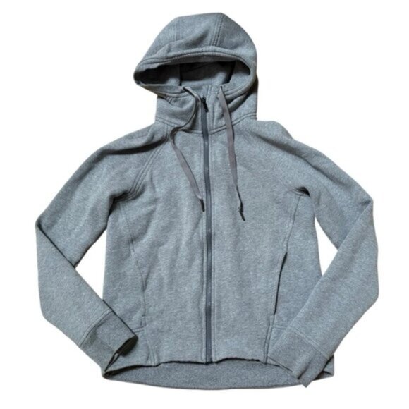 Lululemon Gray Zip Up Jacket Size 4 - Picture 1 of 4